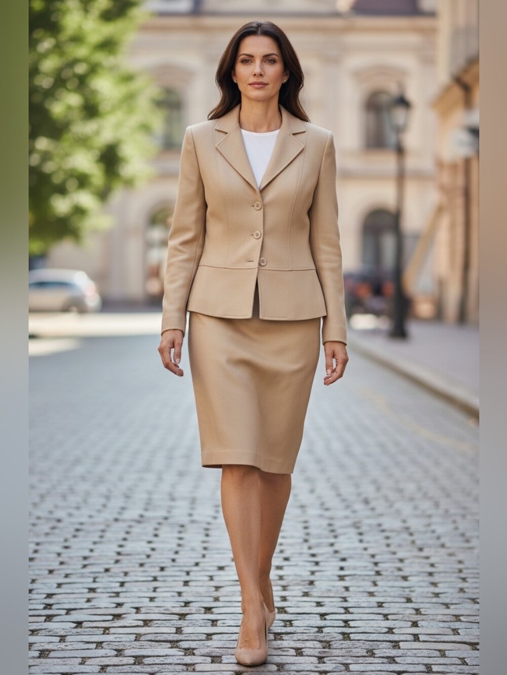 Vintage NEIMAN MARCUS LindaAllardEllenTracy Gold Women's Skirt Suit